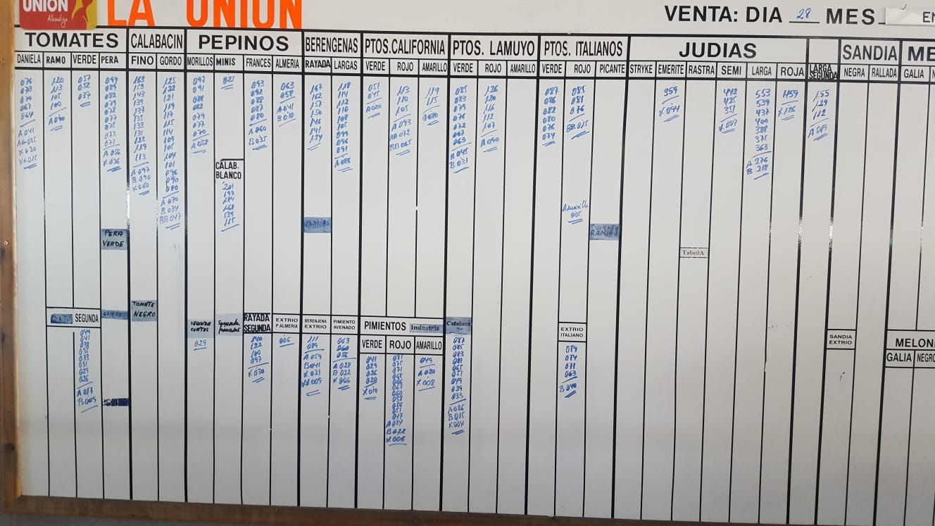 Pizarra La Unión La Redonda 28 de Enero 2019