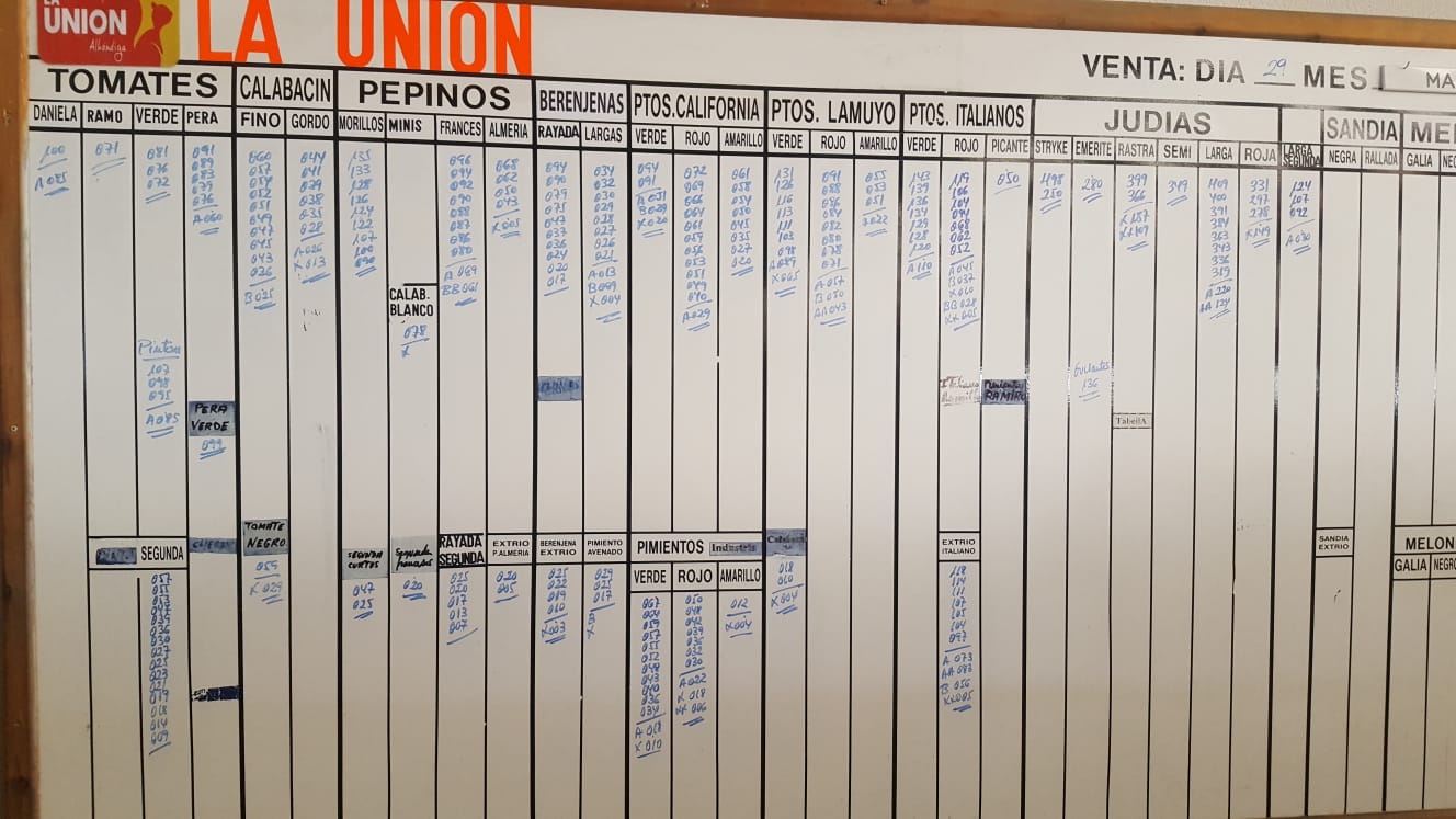 Pizarra La Unión La Redonda 29 de Marzo 2019