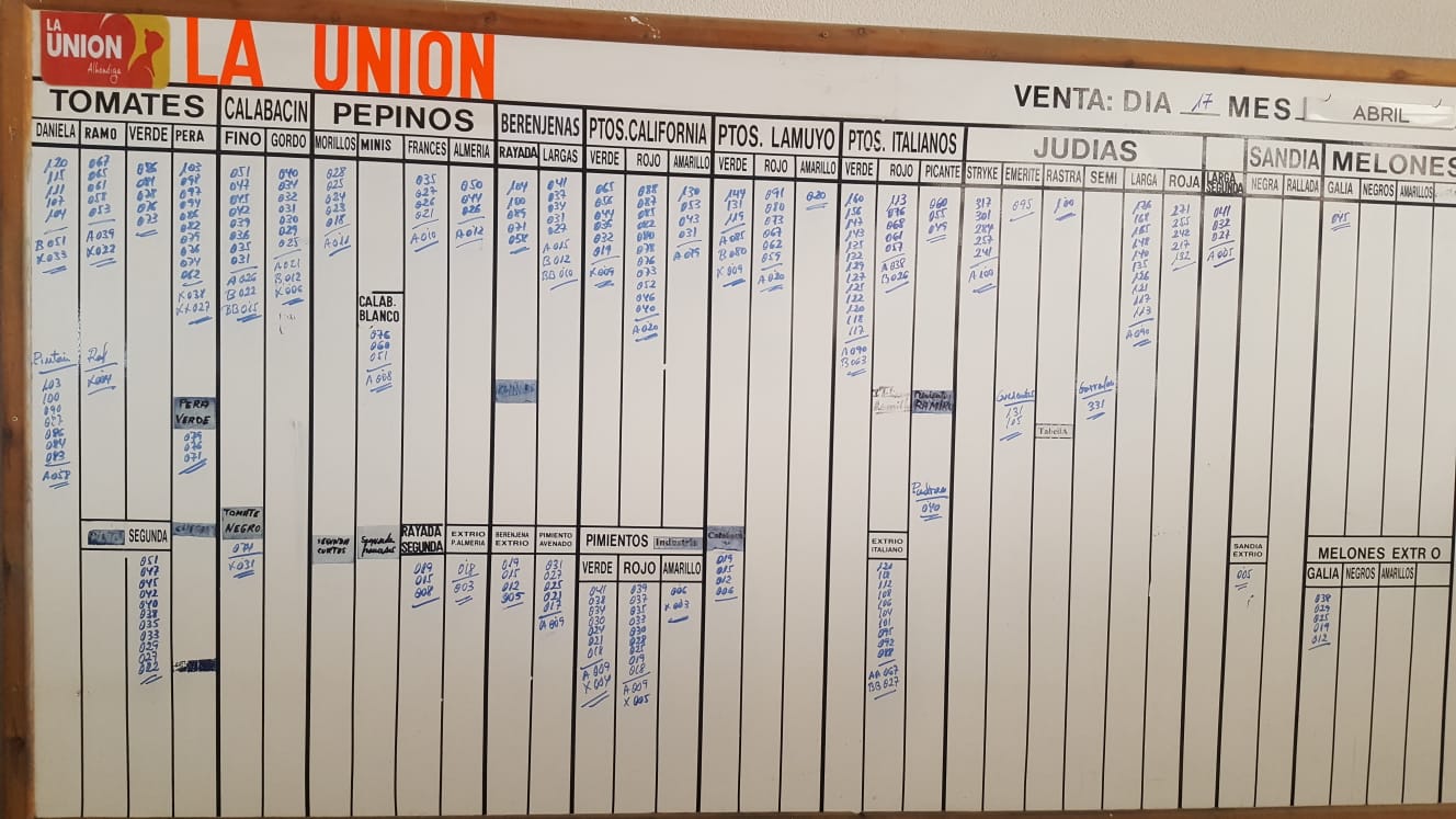 Pizarra La Unión La Redonda 17 de Abril 2019