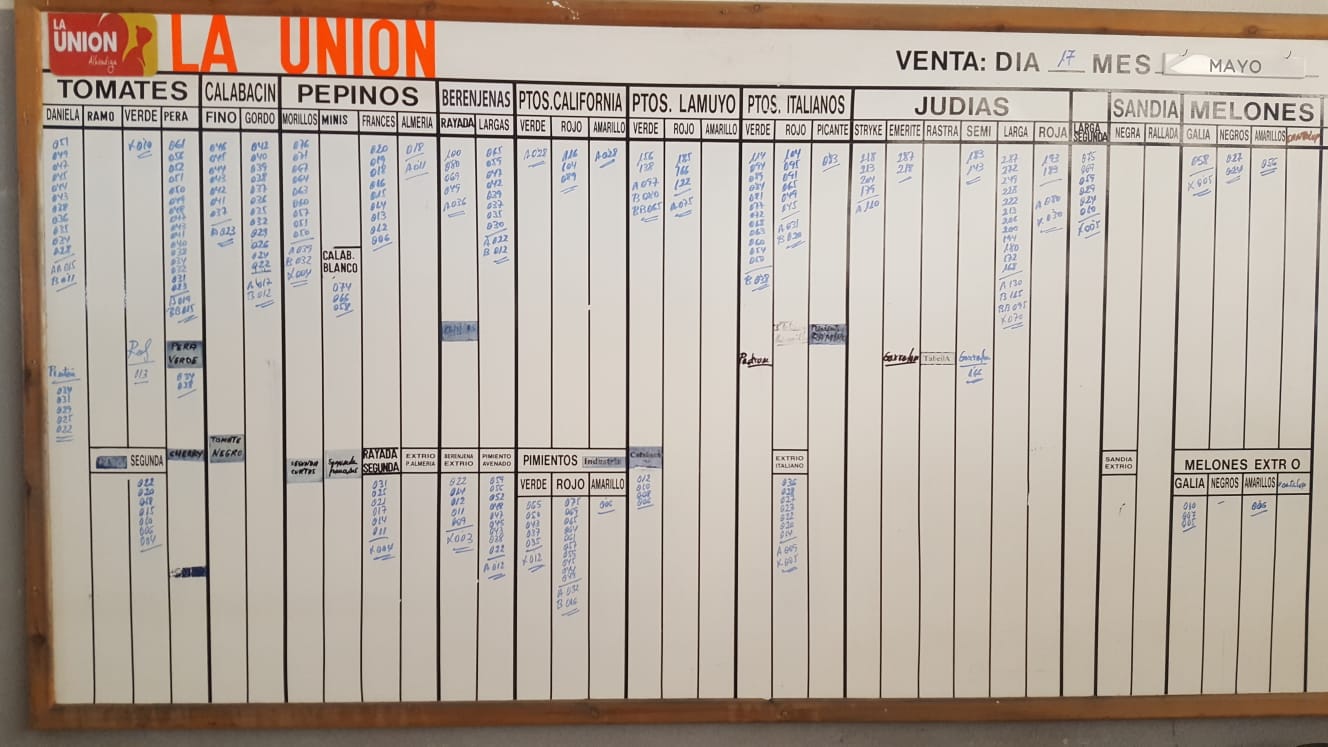 Pizarra La Unión La Redonda 17 de Mayo 2019